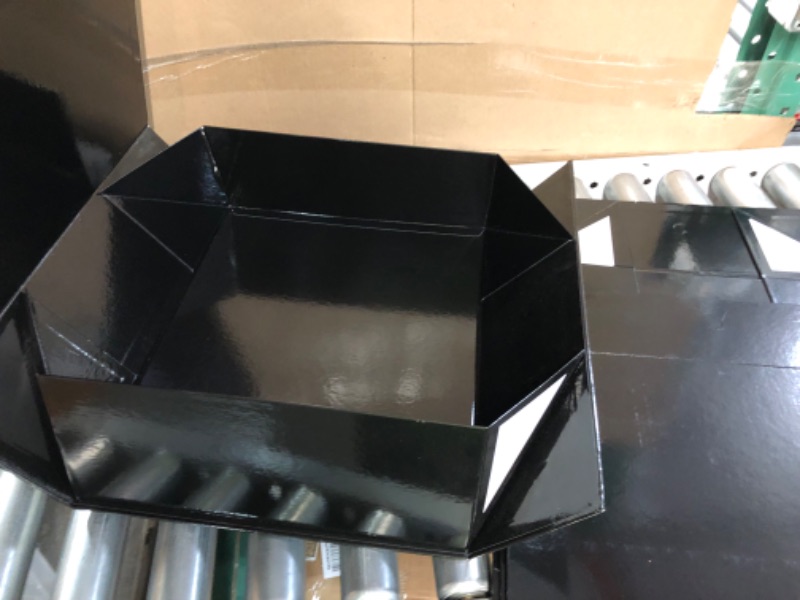 Photo 2 of 4 Pack Black Folding Magnet Seal Boxes