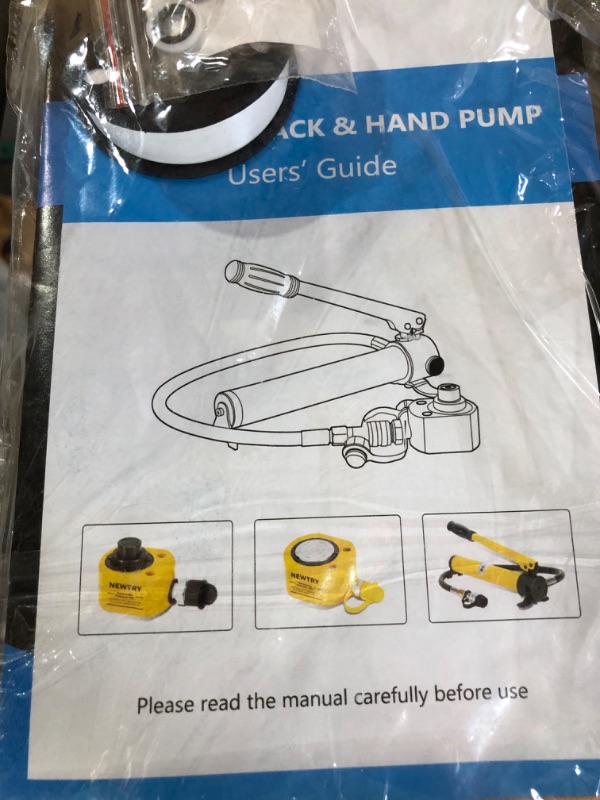 Photo 3 of **SEE NOTES**
NEWTRY 5 ton Low Profile Hydraulic Jack Porta Power Kit + CP-180 Manual Hydraulic Hand Pump