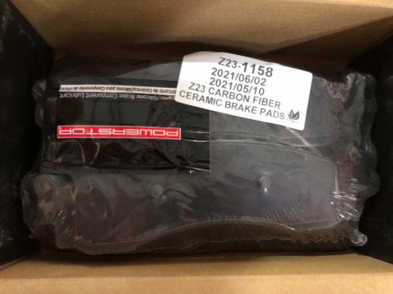 Photo 3 of Power Stop Z23-1158 Front Z23 Evolution Sport Carbon Fiber Infused Ceramic Brake Pads with Hardware