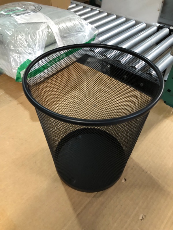 Photo 2 of Zuvo Circular Mesh Waste Paper Bin, Lightweight Waste Basket Garbage Can, Metal Trash Bin Ideal