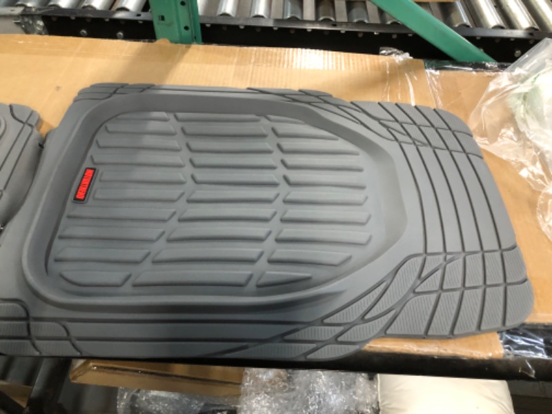 Photo 3 of Motor Trend 923-GR Gray FlexTough Contour Liners-Deep Dish Heavy Duty Rubber Floor Mats 