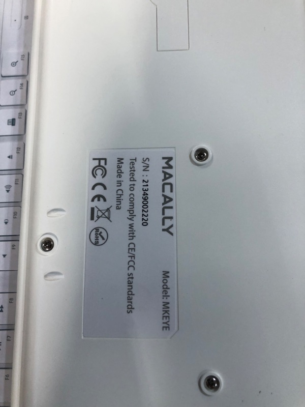 Photo 1 of Macally Full Size USB Wired Keyboard for Mac and PC 