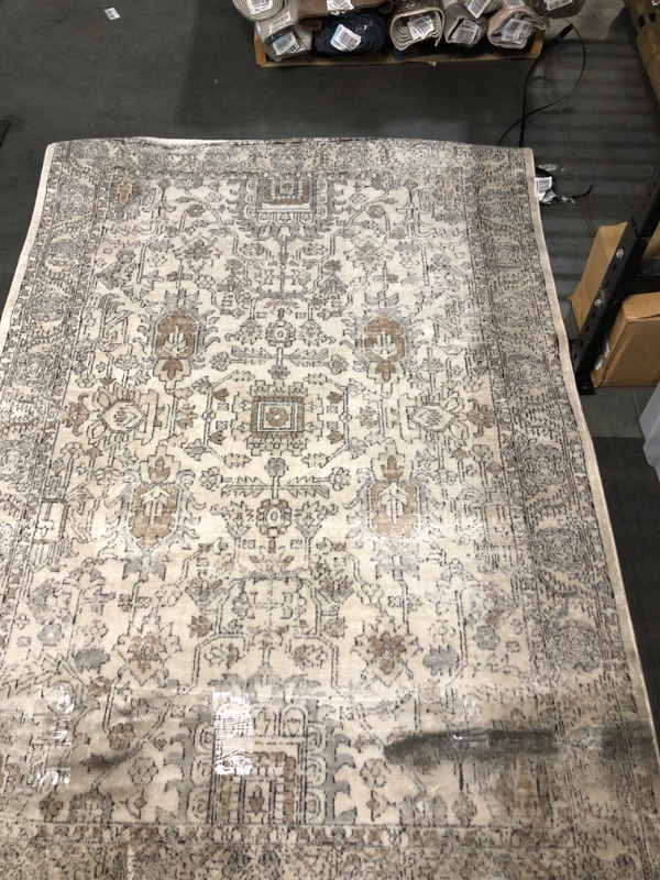 Photo 2 of *MINOR STAINS SSEE PHOTOS*Loloi II Teagan Collection TEA-03 Ivory / Sand, Traditional 5'-3" x 7'-6" Area Rug