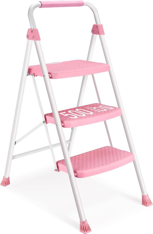 Photo 1 of 3 Step Ladder//pink