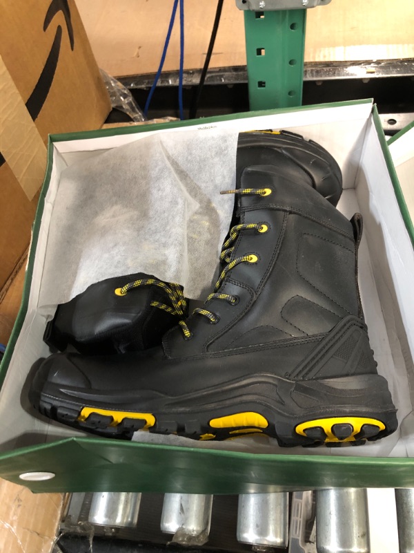 Photo 2 of DRKA 8'' Safety Toe Boots For Men,Men's Waterproof Steel Toe Work Boots