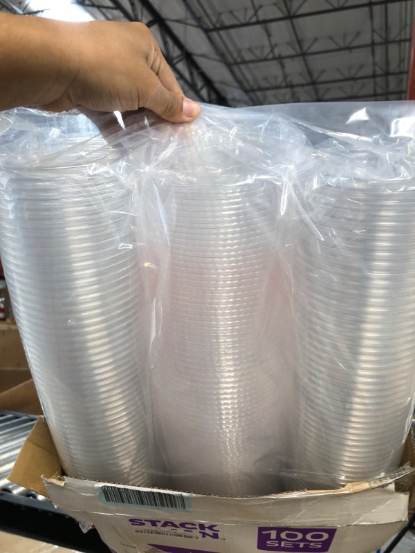 Photo 2 of 100 set ultra clear plastic cup 16 oz