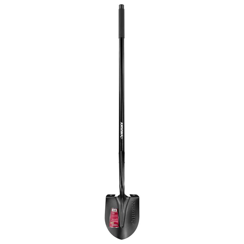 Photo 1 of *NEW*Husky 47 in. L Fiberglass Handle Carbon Steel Digging Shovel with Grip