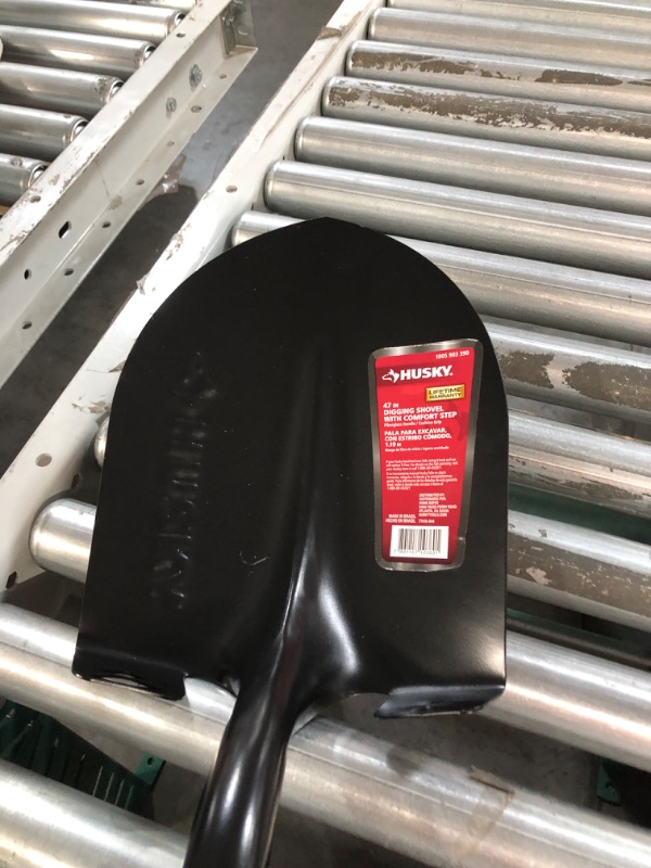 Photo 1 of *NEW*Husky 47 in. L Fiberglass Handle Carbon Steel Digging Shovel with Grip