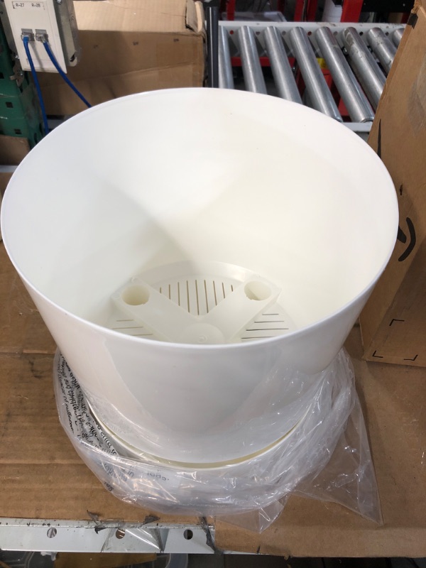 Photo 2 of 12" Self-Watering Planter + Self-Aerating + High Drainage + (White) 3.6 Gallon 