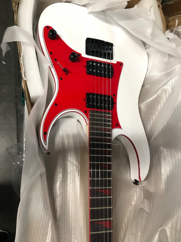 Photo 2 of Ibanez GRG 6 String Solid-Body Electric Guitar, Right, White, Full (GRG131DXWH)