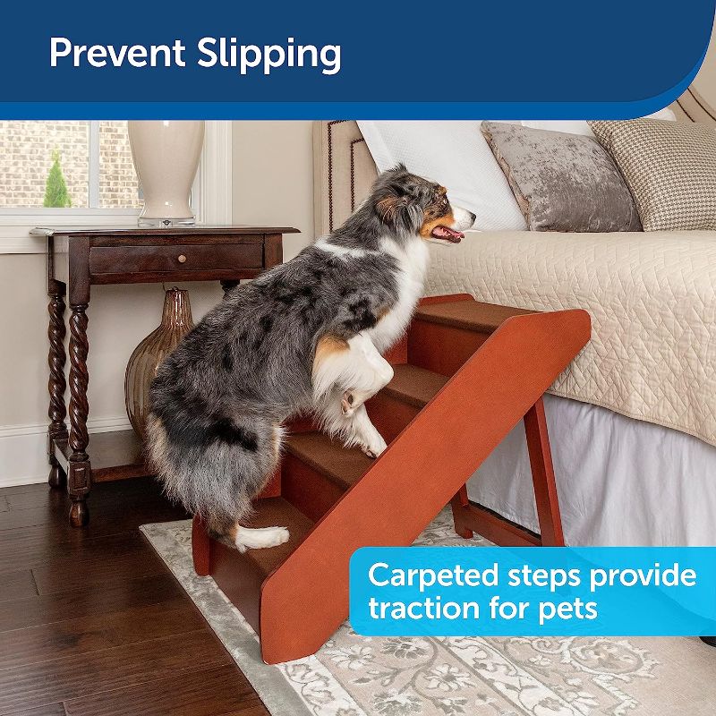 Photo 1 of 
PetSafe CozyUp Folding Wood Pet Steps - Dog and Cat Stairs - Lightweight Durable Wooden Frame Supports up to 200 lb- See message at bottom