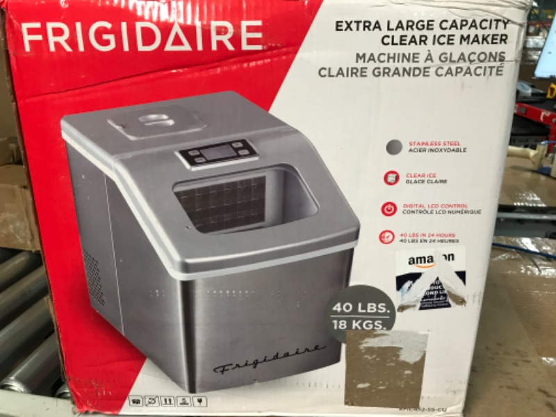 Photo 2 of **USED**
Frigidaire 40 lbs Countertop Clear Square Ice Maker