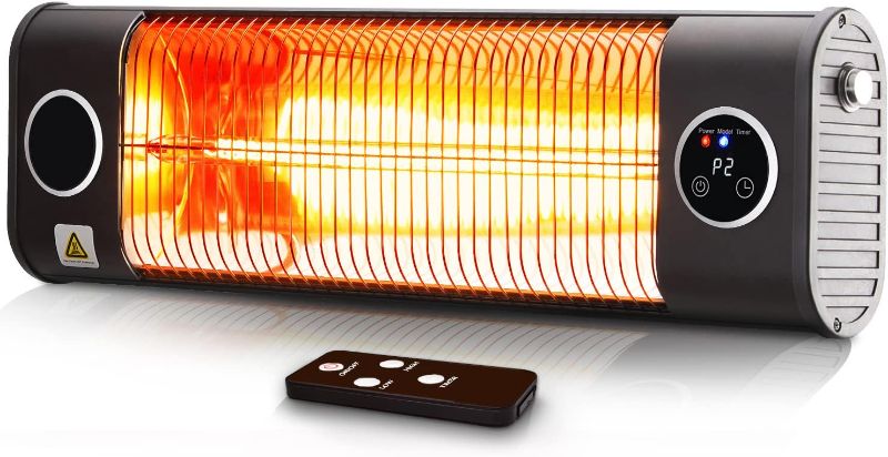 Photo 1 of **SEE NOTES**
Outdoor Heaters for Patio, MEPTY Electric Infrared Heater Wall Mounted Radiant Heaters Waterproof