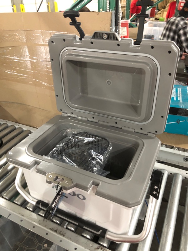 Photo 1 of Igloo 24 qt IMX Lockable Insulated Ice Chest Injection Molded Cooler White