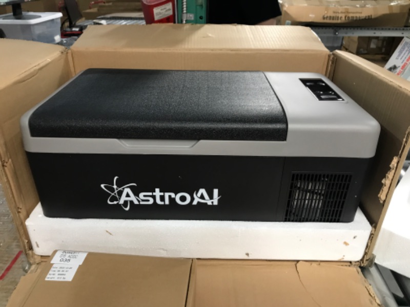 Photo 1 of ***PARTS ONLY NOT FUNCTIONAL***AstroAI 12 Volt Car Refrigerator, 12V Portable Freezer 16 Quart Camping Fridge Cooler 15L (-4?~68?) with 12/24V DC & 110V AC for Car, RV, Truck, Van, Boat for Camping, Travel, Fishing Outdoor
