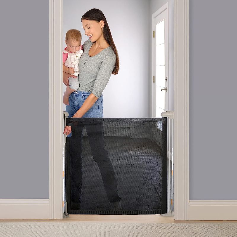 Photo 2 of  Summer Tuck Away Retractable Extra Wide Gate Measures 30" - 56" Wide Summer Tuck Away Retractable Extra Wide Gate