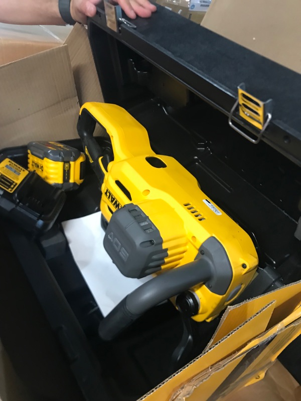 Photo 4 of DEWALT 60V MAX Cordless Chainsaw Kit, 20 in., Battery & Charger Included (DCCS677Y1)