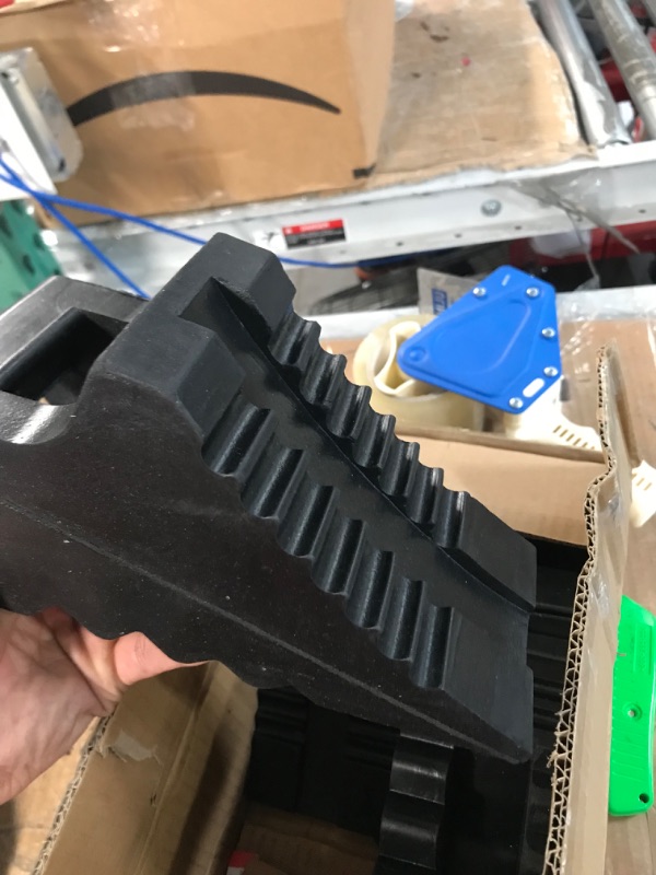 Photo 1 of AFA Tooling - Set of 4 Heavy Duty Rubber Wheel Chocks w/Ez-Carry Handles