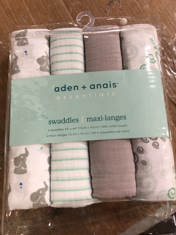 Photo 2 of aden + anais Essentials Muslin Swaddle Blankets for Baby Girls and Boys