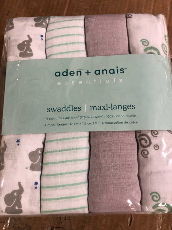 Photo 2 of aden + anais Essentials Muslin Swaddle Blankets for Baby Girls and Boys,