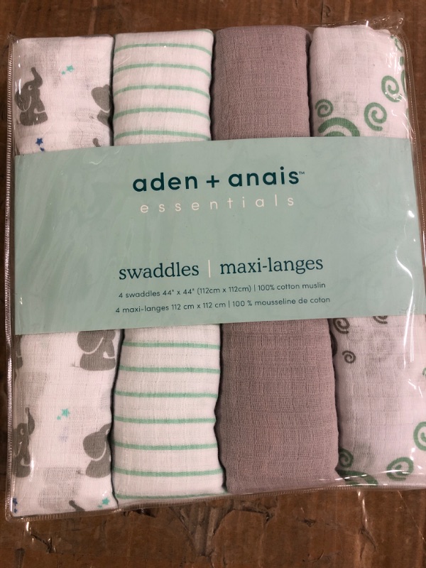 Photo 2 of aden + anais Essentials Muslin Swaddle Blankets for Baby Girls and Boys,