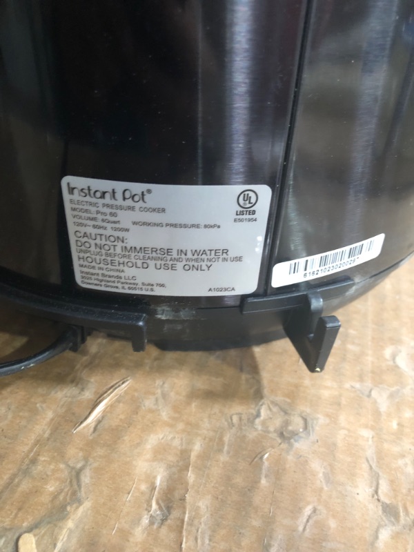 Photo 2 of **SEE NOTES**
Instant Pot Pro 10-in-1 Pressure Cooker, Slow Cooker, Rice/Grain Cooker