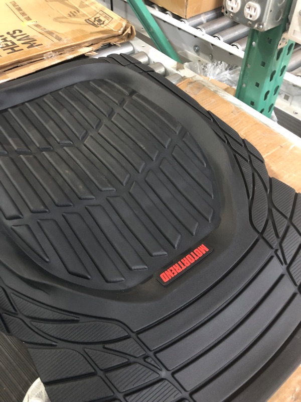 Photo 3 of Motor Trend - MT-923-BK 923-BK Black FlexTough Contour Liners-Deep Dish Heavy Duty Rubber Floor Mats 