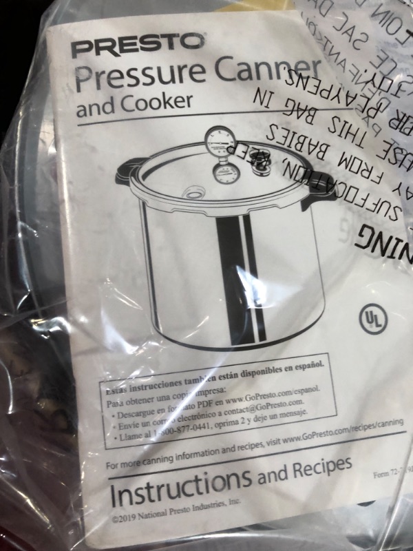 Photo 1 of (USED) Presto 01781 23-Quart Pressure Canner and Cooker