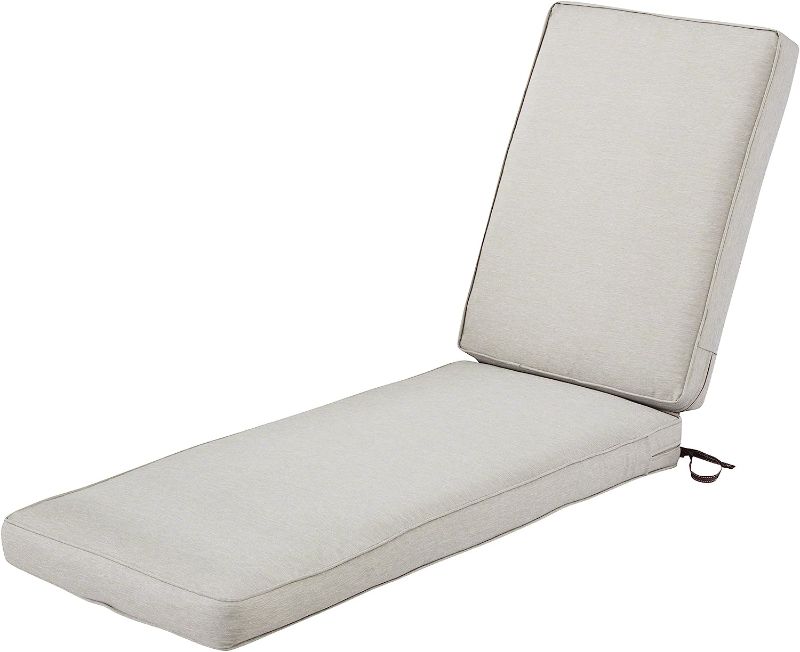 Photo 1 of **READ NOTES**  Classic Accessories Montlake FadeSafe Water-Resistant 80 x 26 x 3 Inch Outdoor Chaise Lounge Cushion