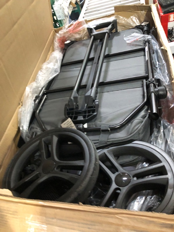 Photo 1 of **MISSING CANOPY AND SEAT PADDING**
Baby Trend Expedition 2-in-1 Stroller Wagon PLUS, Ultra Grey