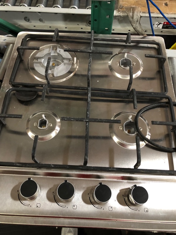 Photo 2 of 24?x20? Built in Gas Cooktop 4 Burners Stainless Steel Stove with NG/LPG Conversion Kit Thermocouple Protection and Easy to Clean (20Wx24L)