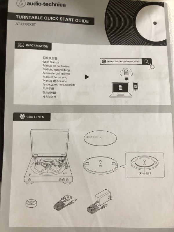 Photo 2 of Audio-Technica AT-LP60XBT-BK Fully Automatic Bluetooth Belt-Drive Stereo Turntable, Black