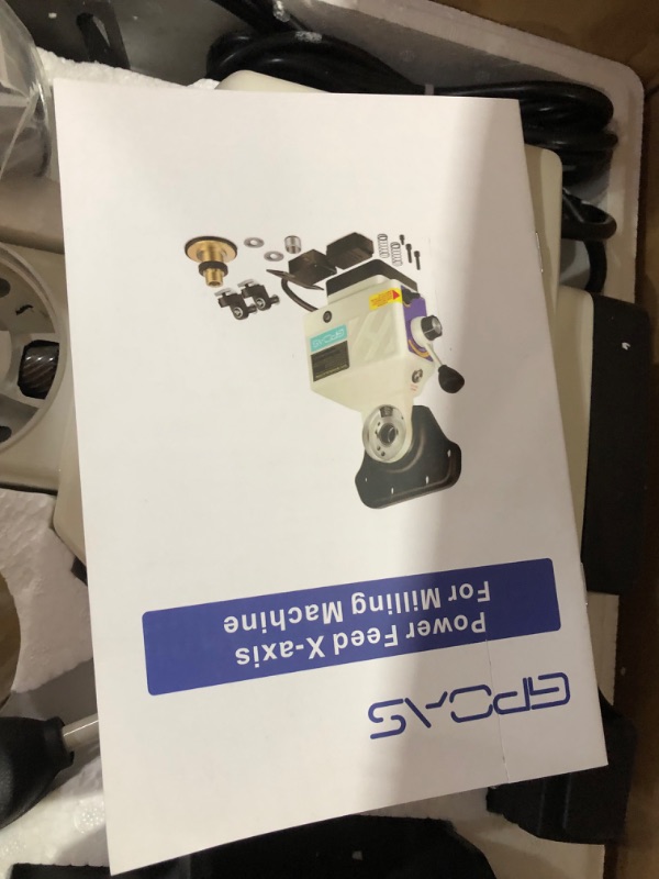 Photo 2 of ***Missing a limit block***
GPOAS Power Feed X-Axis for Milling Machine 450 in-lb Torque, 0-200RPM Table Milling Machine 