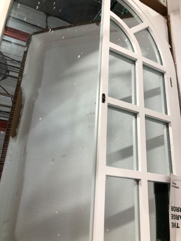 Photo 4 of **DAMAGED** NeuType Window Mirror, Arched Wall Mirror, 36"x 24" Farmhouse Mirror,