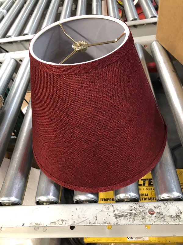 Photo 2 of  Lamp Shade in Blood Red, 12" wide (6" x 12" x 9")