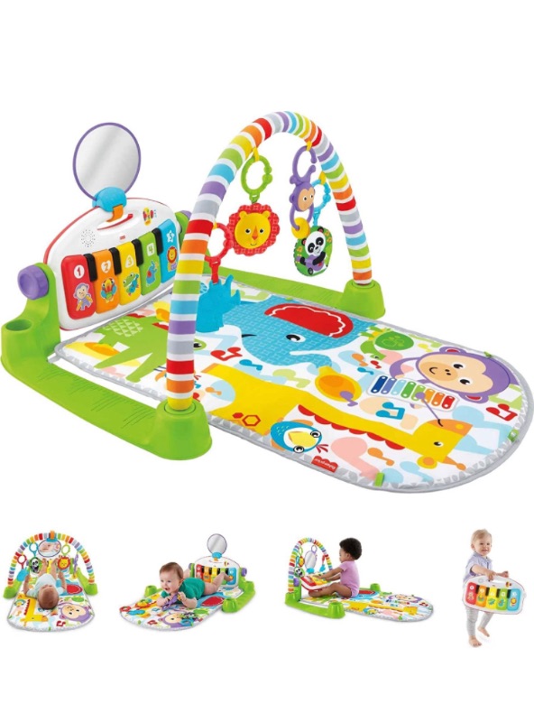 Photo 1 of Fisher-Price Baby Playmat Deluxe Kick & Play Piano Gym with Musical -Toy Lights & Smart Stages Learning Content for Newborn to Toddler