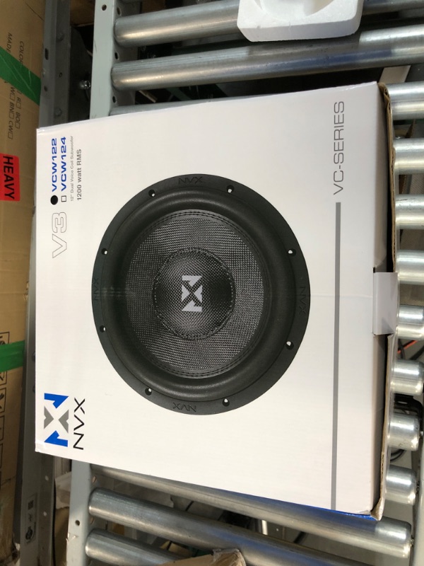 Photo 2 of NVX VCW122v3 12" 2400 Watt Peak Subwoofer ***NOT TESTED*** **LOOKS BRAND NEW**