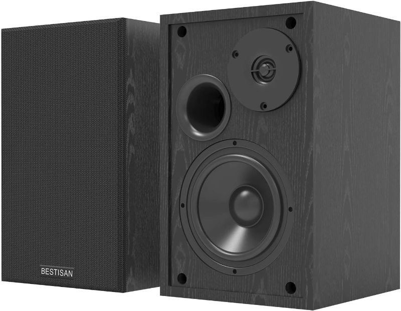 Photo 1 of BESTISAN Bluetooth 5.0 Bookshelf Speakers ***NOT TESTED*** **LOOK BRAND NEW**