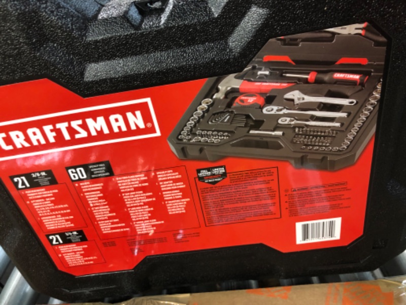 Photo 3 of Craftsman Home Tool Kit / Mechanics Tools Kit 102-Piece (cmmt99448)