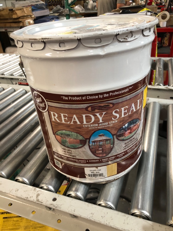 Photo 2 of **OPENED**Ready Seal 510 Exterior Stain and Sealer for Wood, 5-Gallon, 