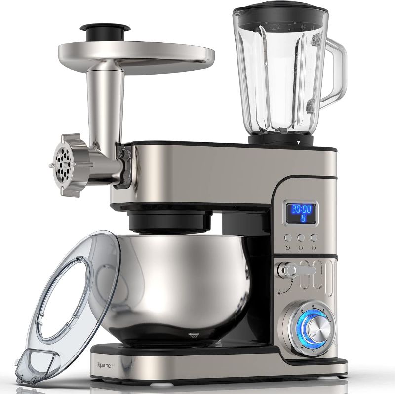 Photo 1 of **FOR PARTS OR REPAIR**
6-IN-1 Stand Mixer, 1200W LCD Display Kitchen Electric Mixer, 6.5QT Stainless Steel