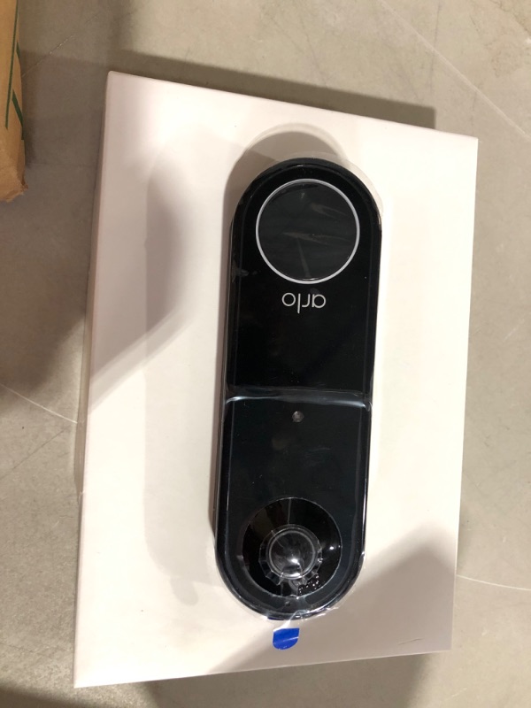 Photo 2 of Arlo Essential Wired Video Doorbell - HD Video, 180° View, Night Vision, 2 Way Audio, DIY Installation (wiring required), Security Camera, Doorbell Camera, Home Security Cameras, Black - AVD1001B
