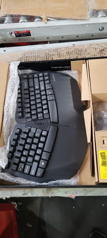 Photo 2 of Perixx PERIDUO-813B US, Wireless Ergonomic Compact Keyboard & Vertical Mouse - Bundle with a 6-Button Ergonomic Vertical Mouse - Black - US English