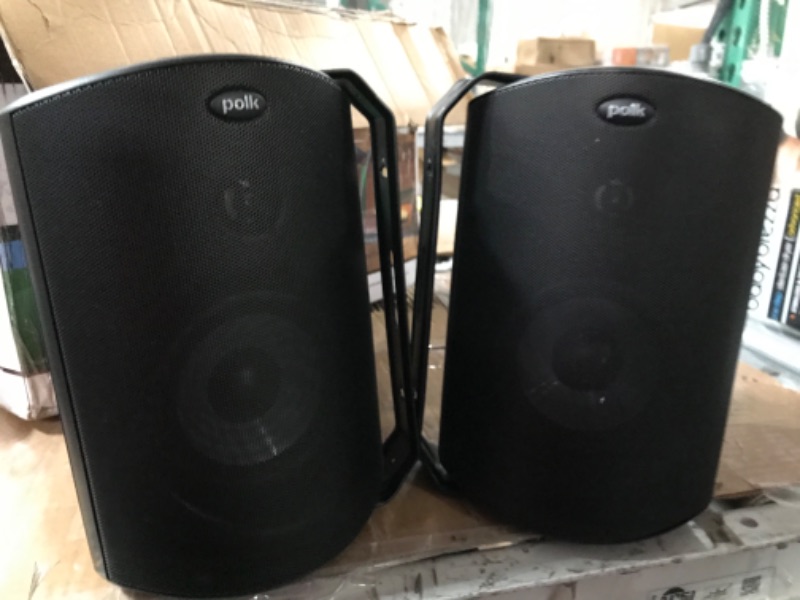 Photo 2 of *ONLY SPEAKERS*Polk Audio Atrium 5 Outdoor Speakers with Powerful Bass (Pair, Black) 