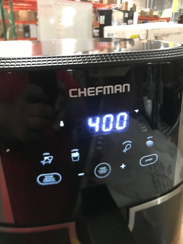 Photo 3 of *LIKE NEW*Chefman TurboFry Touch Air Fryer, Black - 5 Quart