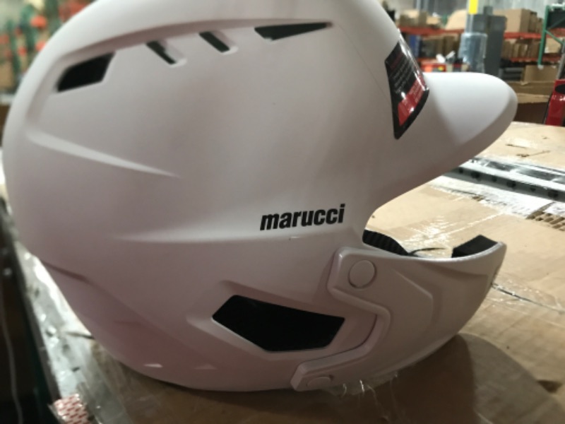 Photo 3 of *NEW*Marucci DuraVent Batting Helmet, NOCSAE Certified White Senior