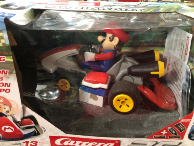 Photo 2 of Carrera RC Officially Licensed Mario Kart Racer 1: 16 Scale 2.4 Ghz Remote Radio Control Car Vehicle Mario Kart Race Kart - Mario