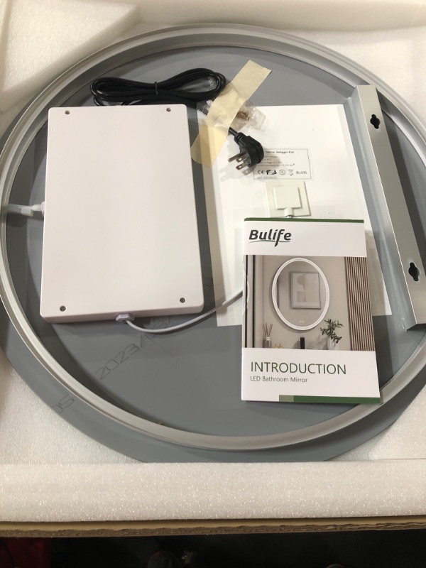 Photo 2 of **NEW**BuLife 24 Inch Round LED Bathroom Mirror 