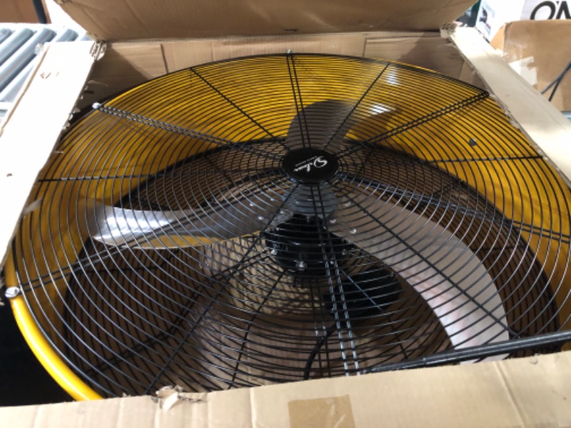 Photo 2 of **SEE NOTES**
Simple Deluxe 30 Inch Heavy Duty Metal Industrial Drum Fan, 3 Speed Air Circulation - High Velocity, Yellow