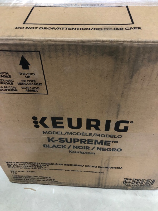 Photo 8 of **USED**
K-Supreme Black Single Serve Coffee Maker
